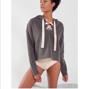 Out from Under Lace Up Hoodie